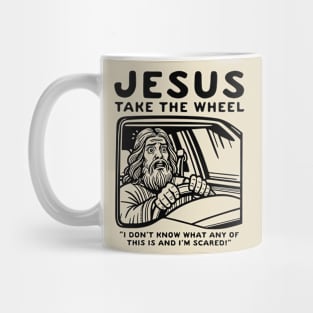 Jesus Take The Wheel Mug